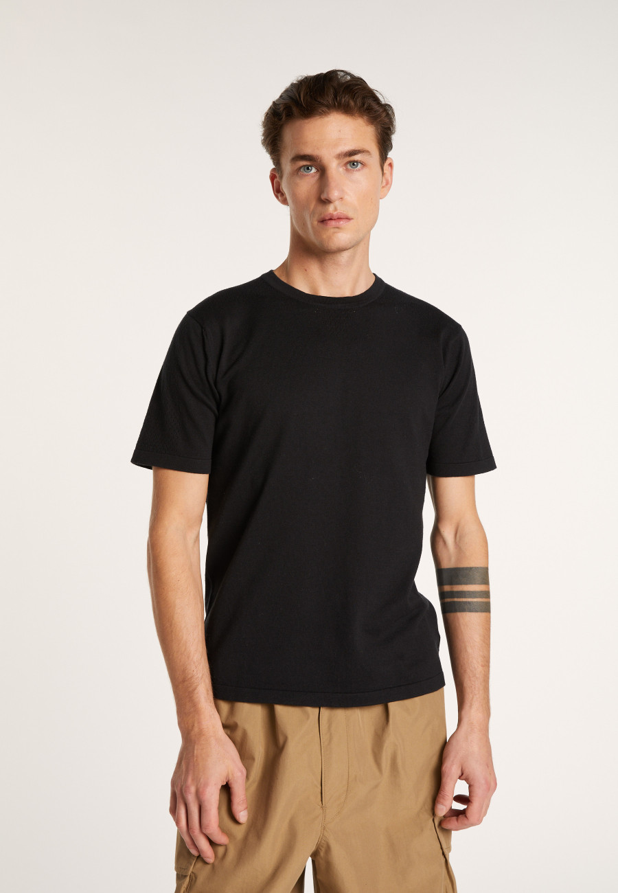 Cotton and silk T-shirt - LARS