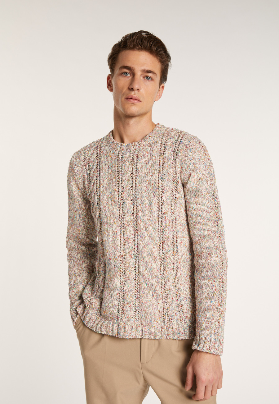 Luxury cable knit jumper - LIZIO