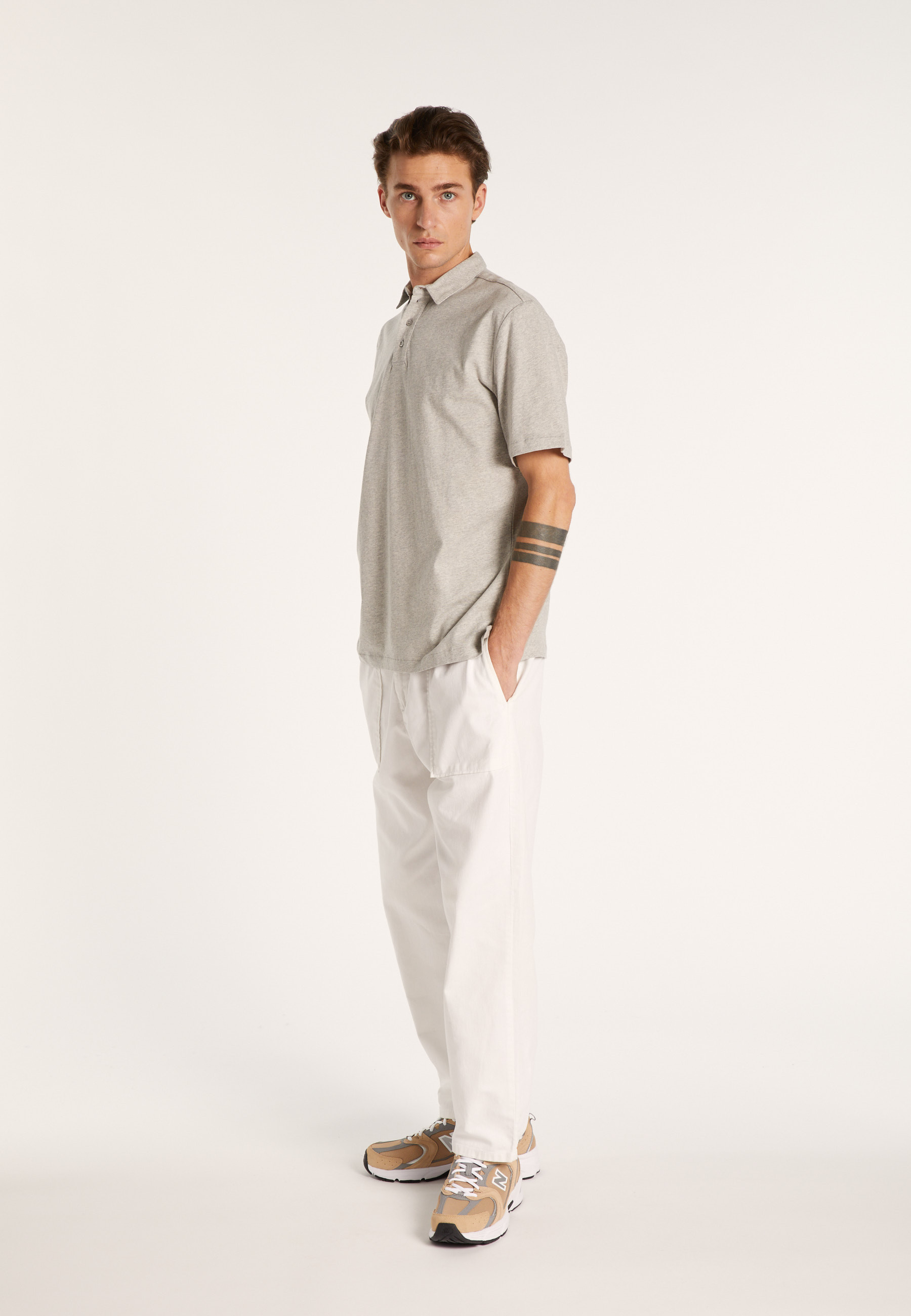 Polo 100% coton - Lys 6411nuage - 11 Gris clair