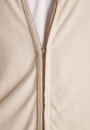 Gilet col montant zippé en laine mérinos - Liacre 6401 dune - 12 Beige clair
