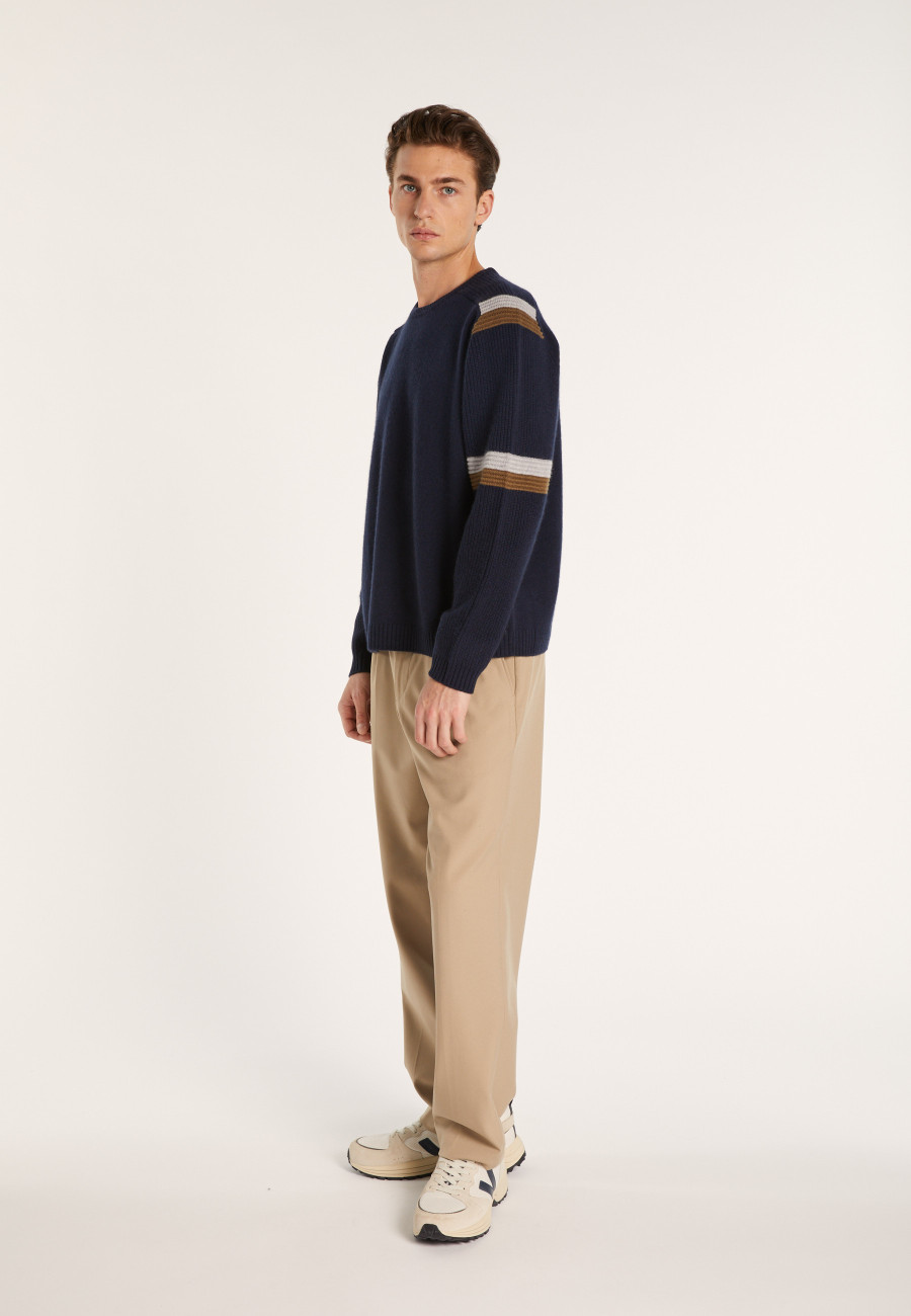 Suéter tricolor de cashmere - Rudi