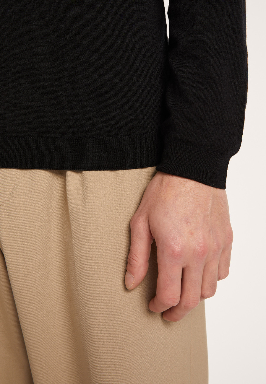 Colete de lã merino com botões - Brad