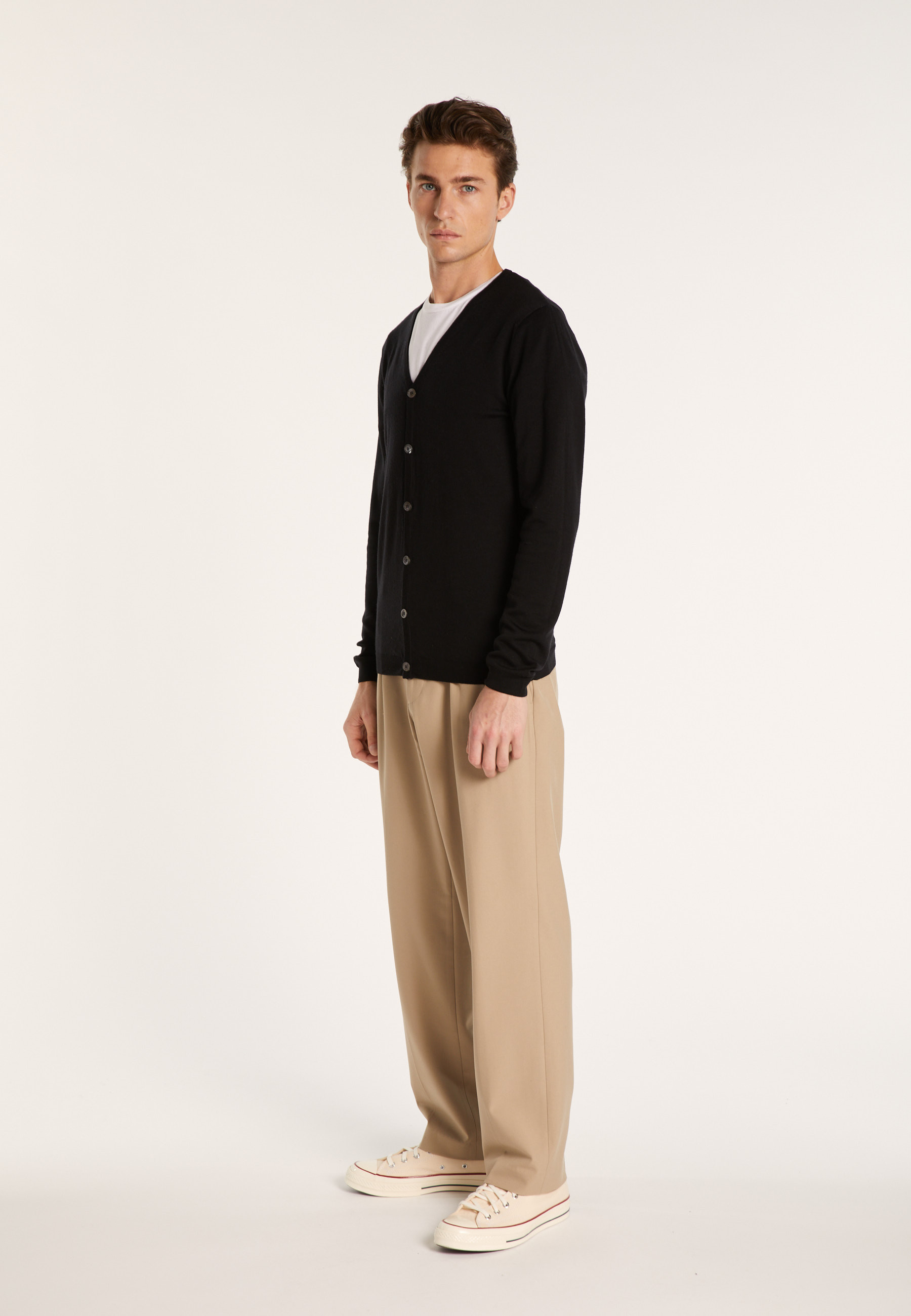 Buttoned wool cardigan - Brad