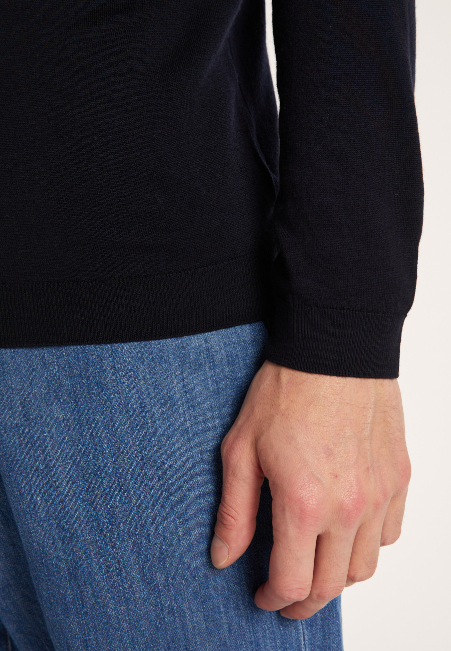 Gilet boutonné en laine mérinos - Etienne