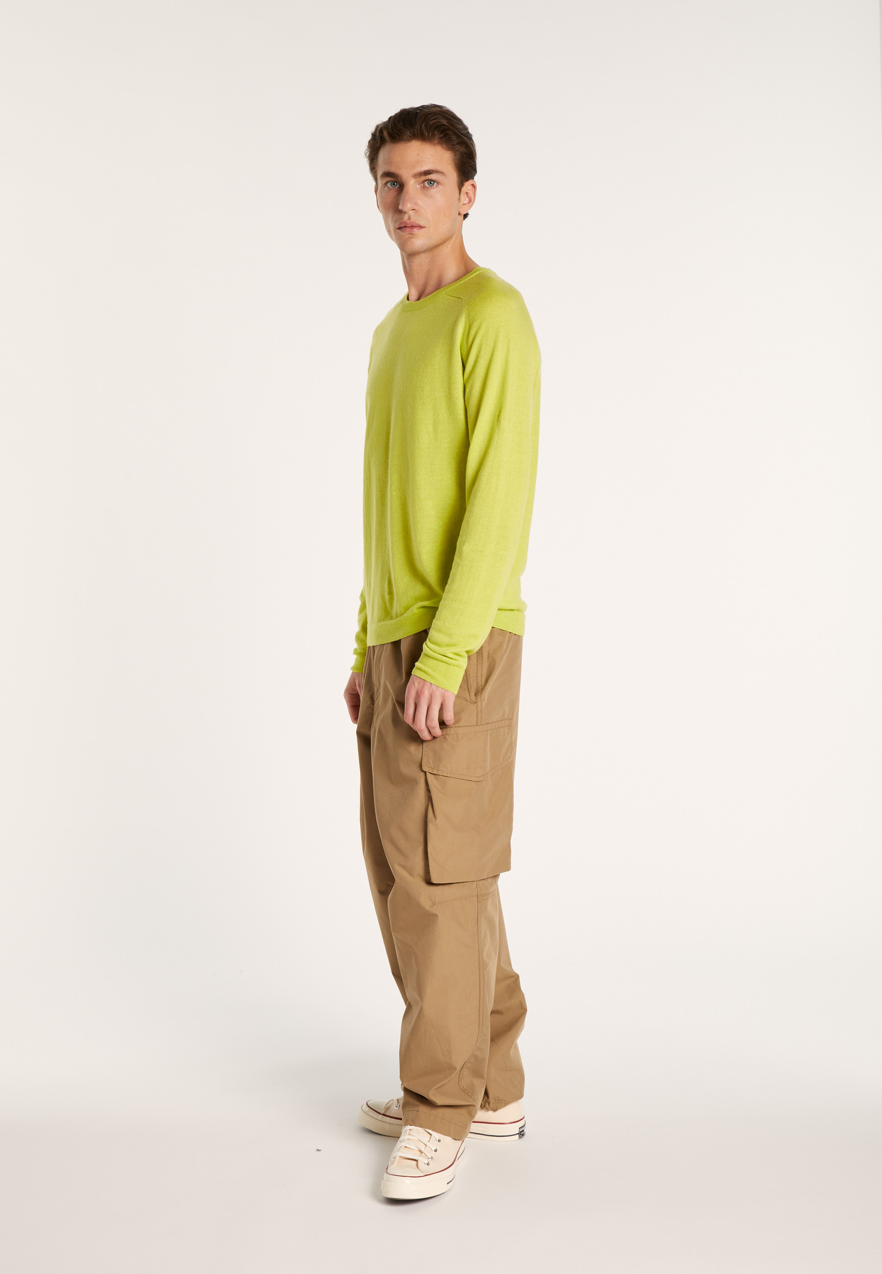 Pull col rond en cachemire et lin - Bandit 6852