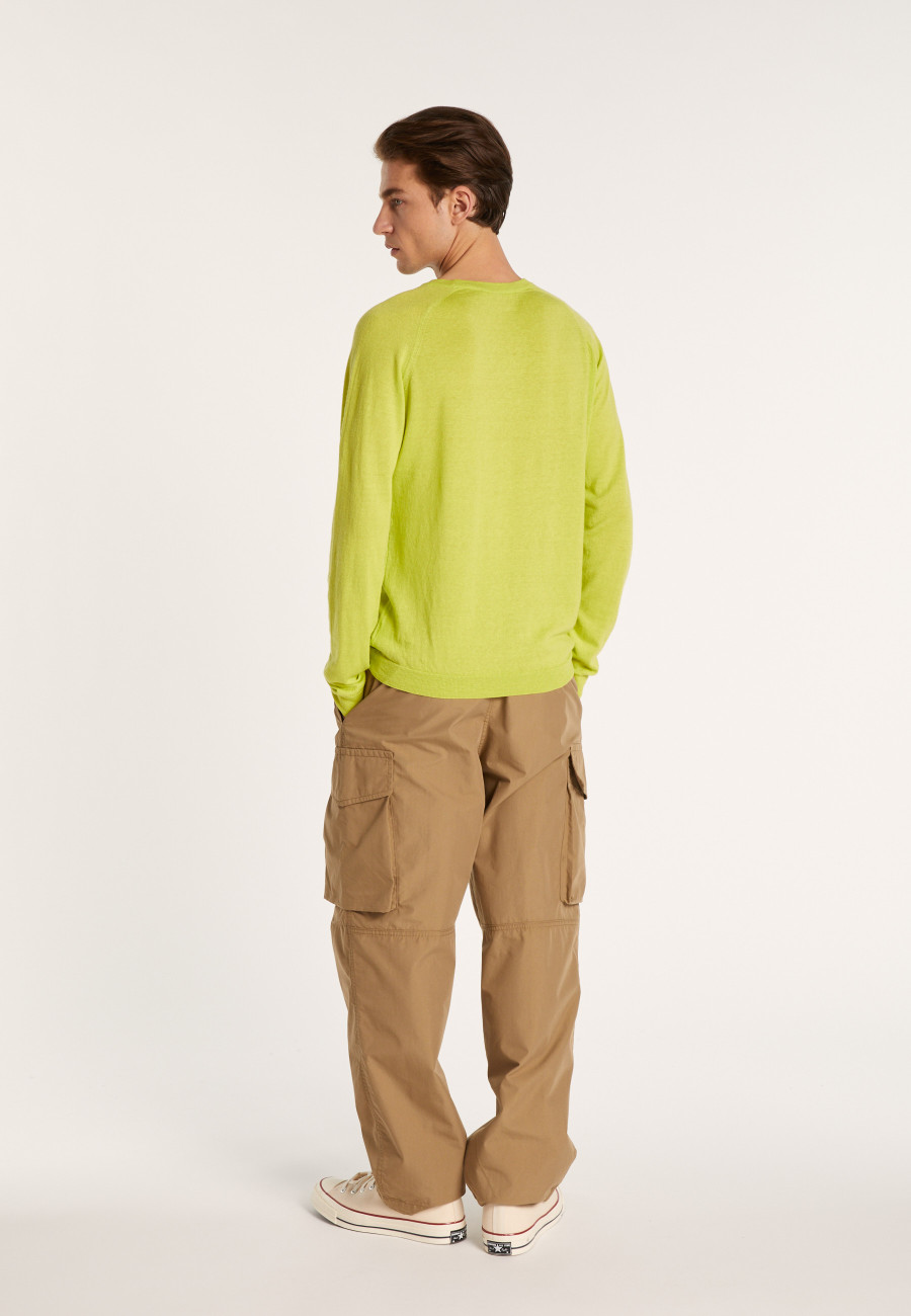 Round neck cashmere and linen sweater - Bandit