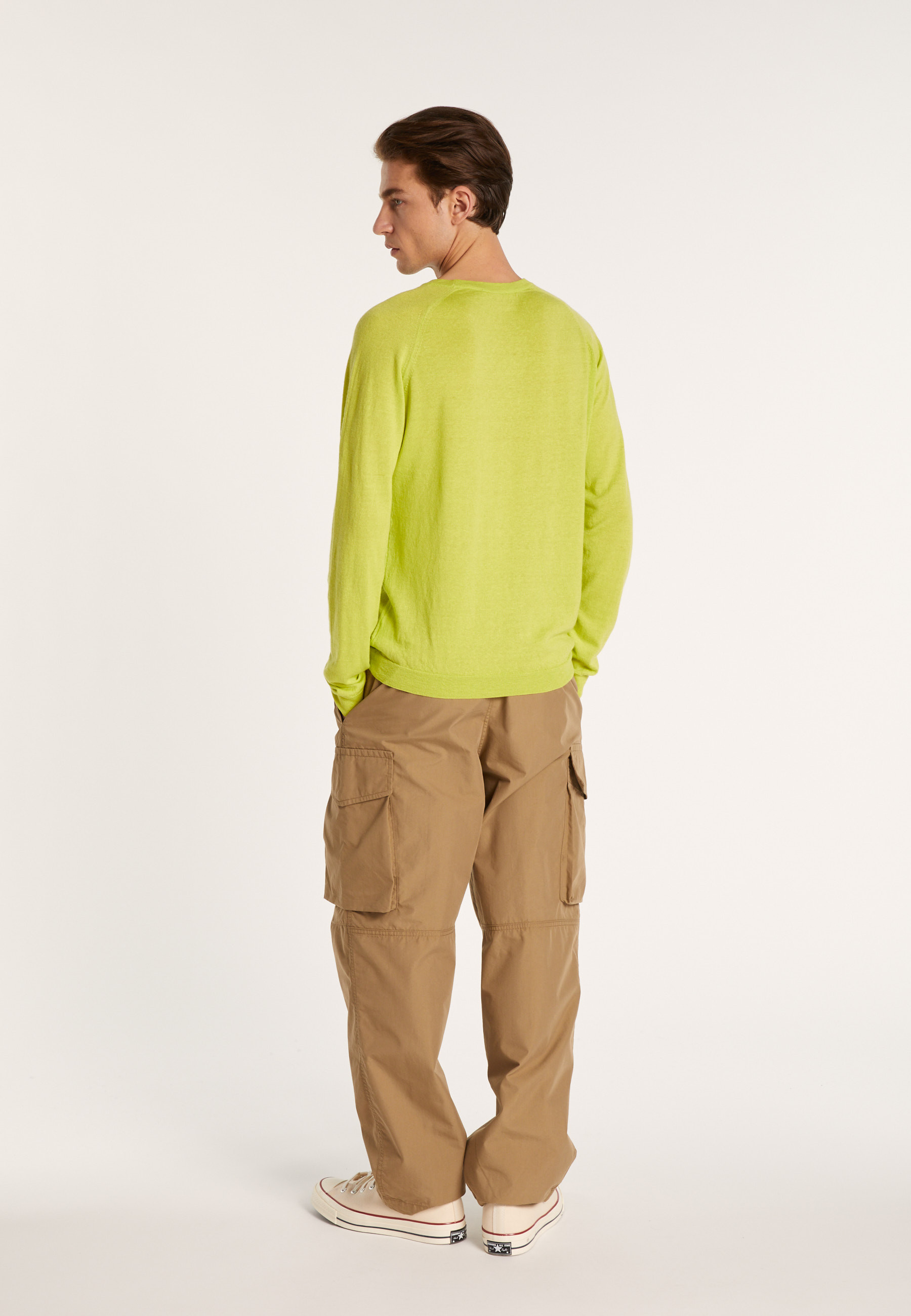 Pull col rond en cachemire et lin - Bandit 6852
