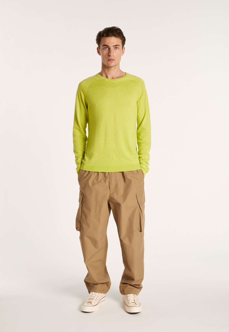 Pull col rond en cachemire et lin - Bandit 6852