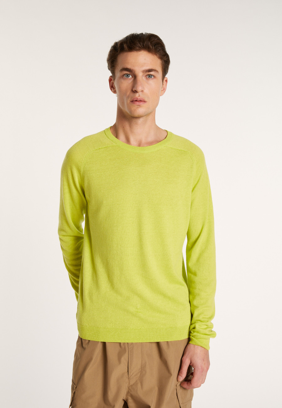Round neck cashmere and linen sweater - Bandit