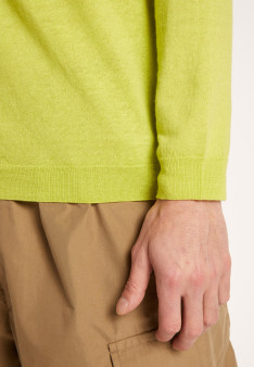 Pull col rond en cachemire et lin - Bandit 6852