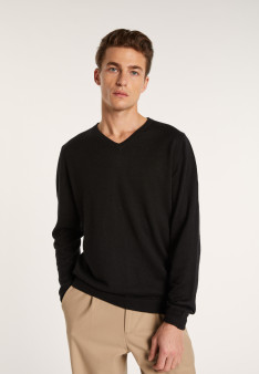 Pull col rond en cachemire et lin - Bandit 6880
