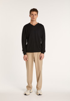 Pull col rond en cachemire et lin - Bandit 6880