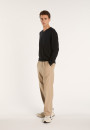 Pull col rond en cachemire et lin - Bandit 6880