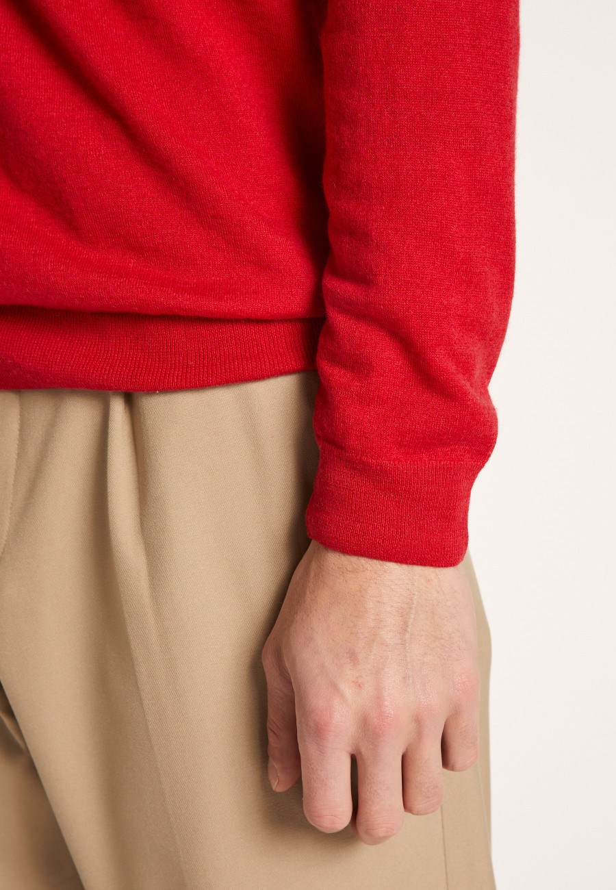 V-neck sweater in cashmere and linen - Banderas