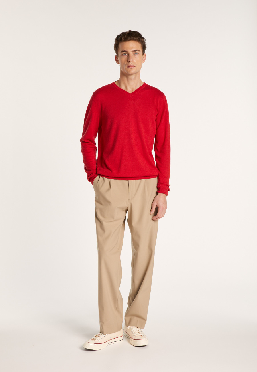 Pull col rond en cachemire et lin - Bandit 6880