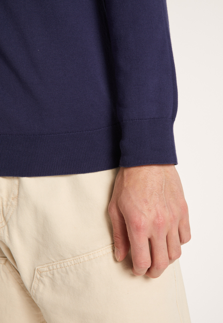 Cotton button shoulder sweater - Bonze