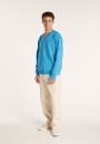 BOUDA PULL COL V EN COTON NATUREL
