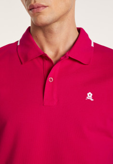 Short-sleeved cotton pique polo shirt - Babel