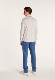 Long sleeve cotton jersey shirt - Baggy