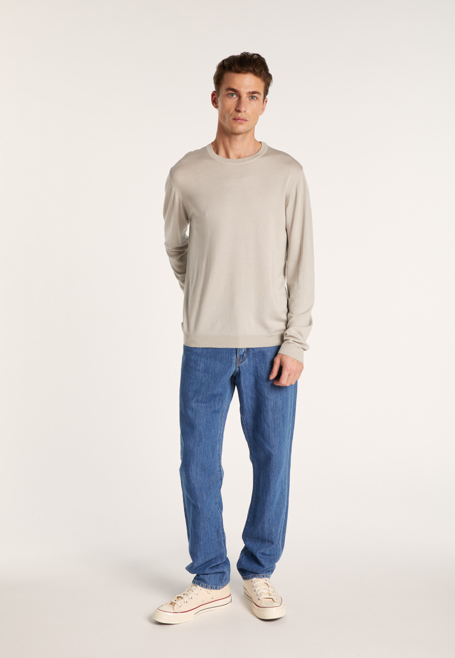 Wool and silk sweater - BARSAM