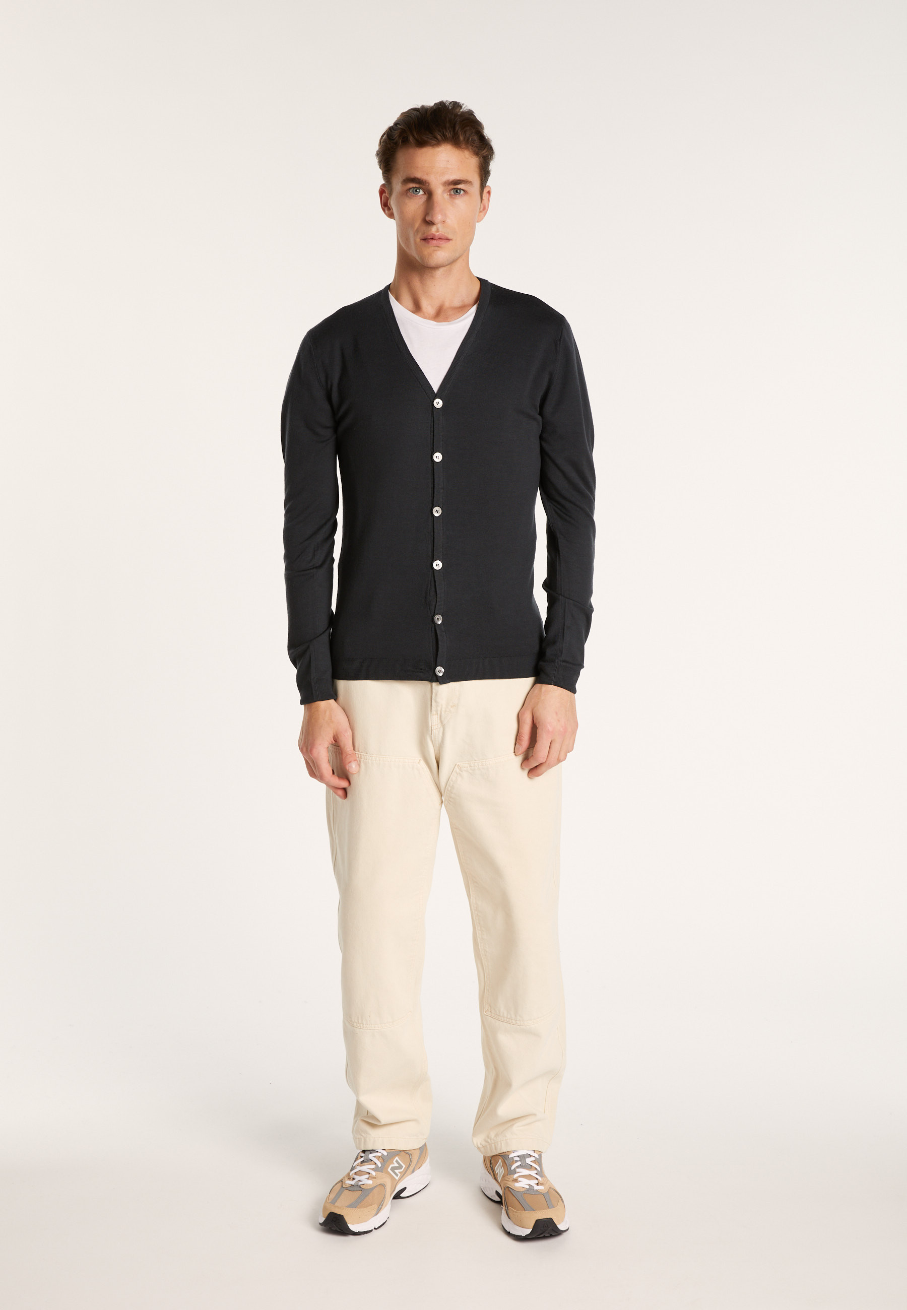Buttoned wool cardigan - Brad