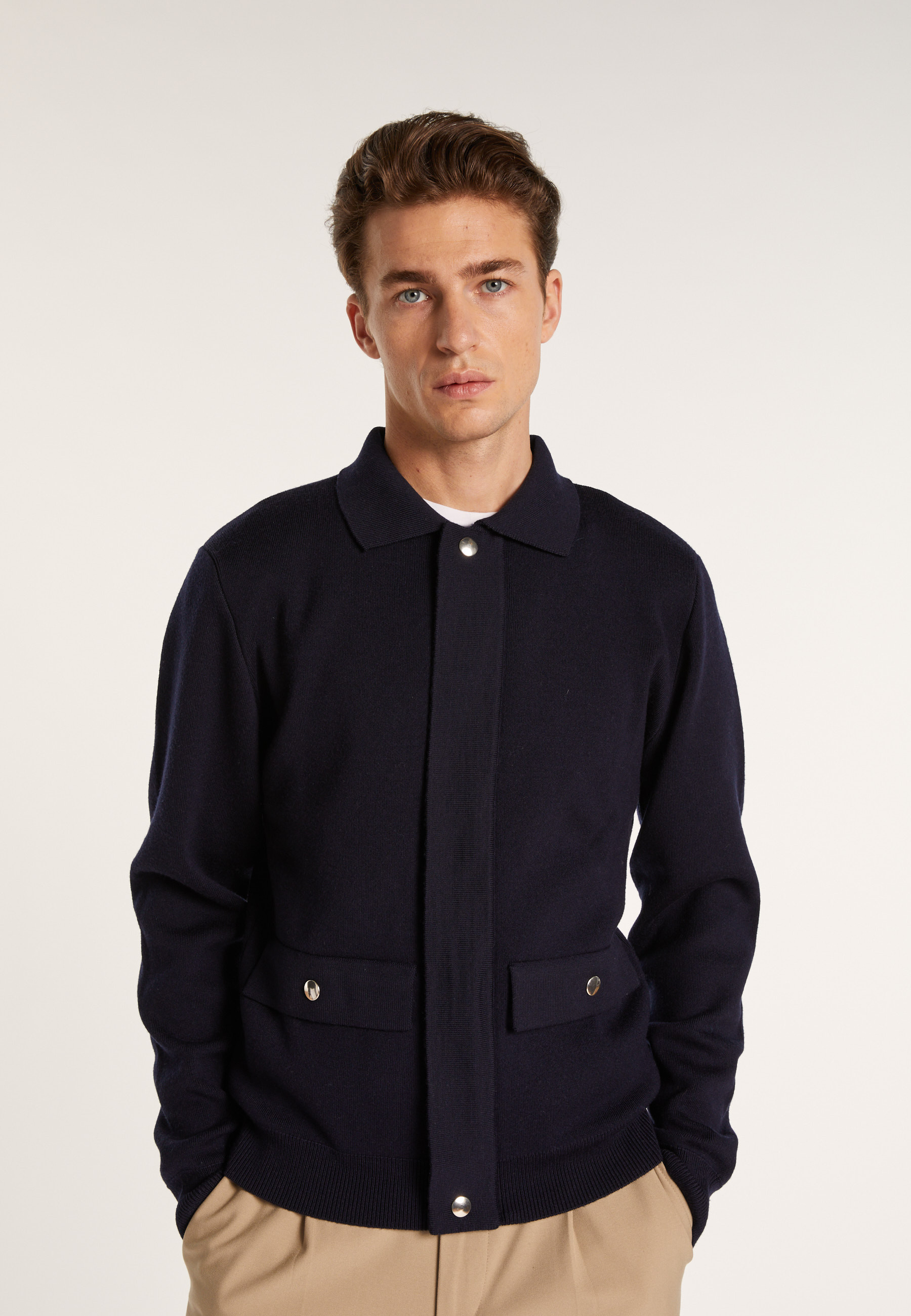 Veste à poches en laine - Leopol