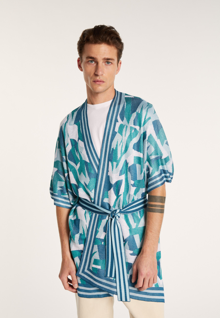 Veste unisexe en lin flammé - Gunay