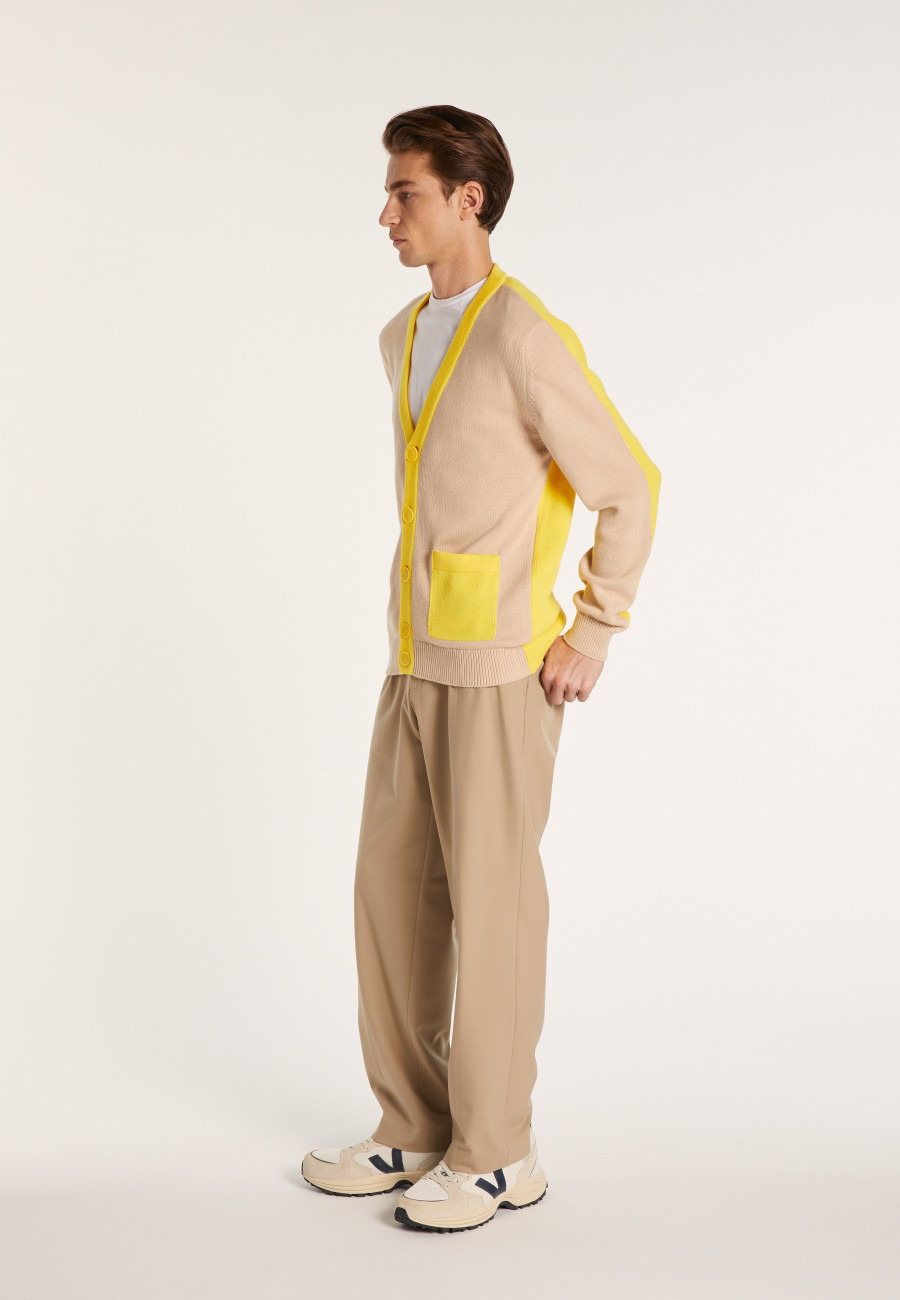 Gilet bicolore en gros coton - Pierra