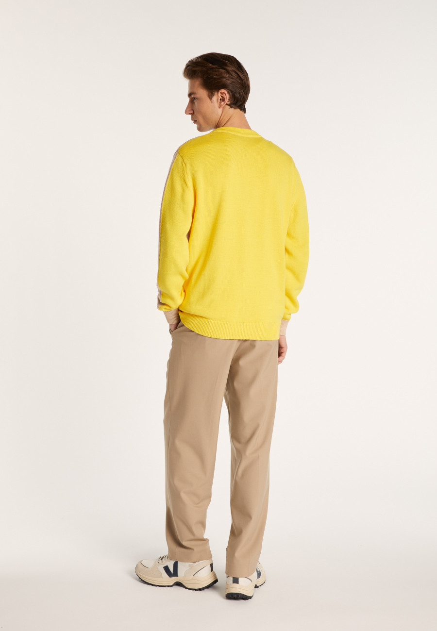 Gilet bicolore en gros coton - Pierra