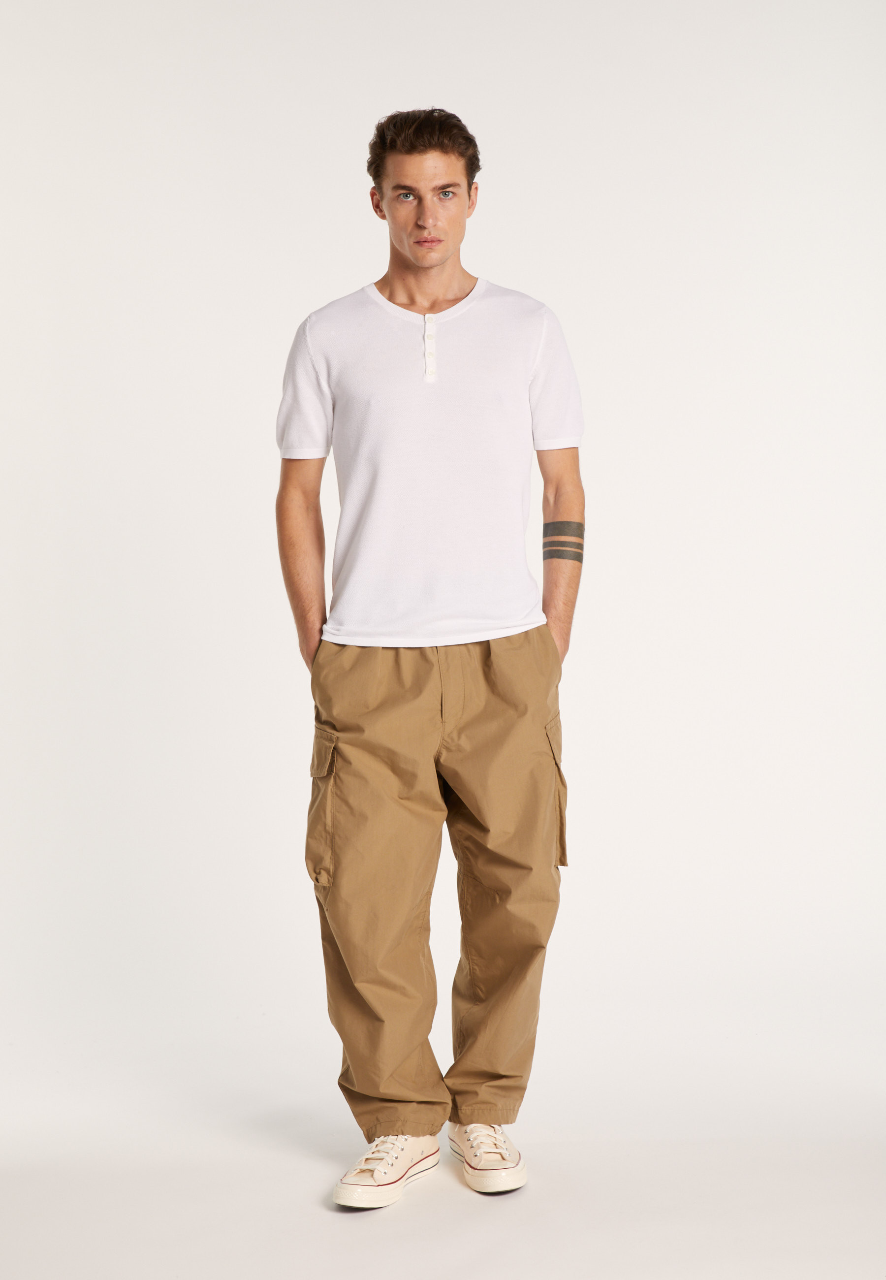 T-shirt en coton Brieux 6200 Blanc - 02 Blanc