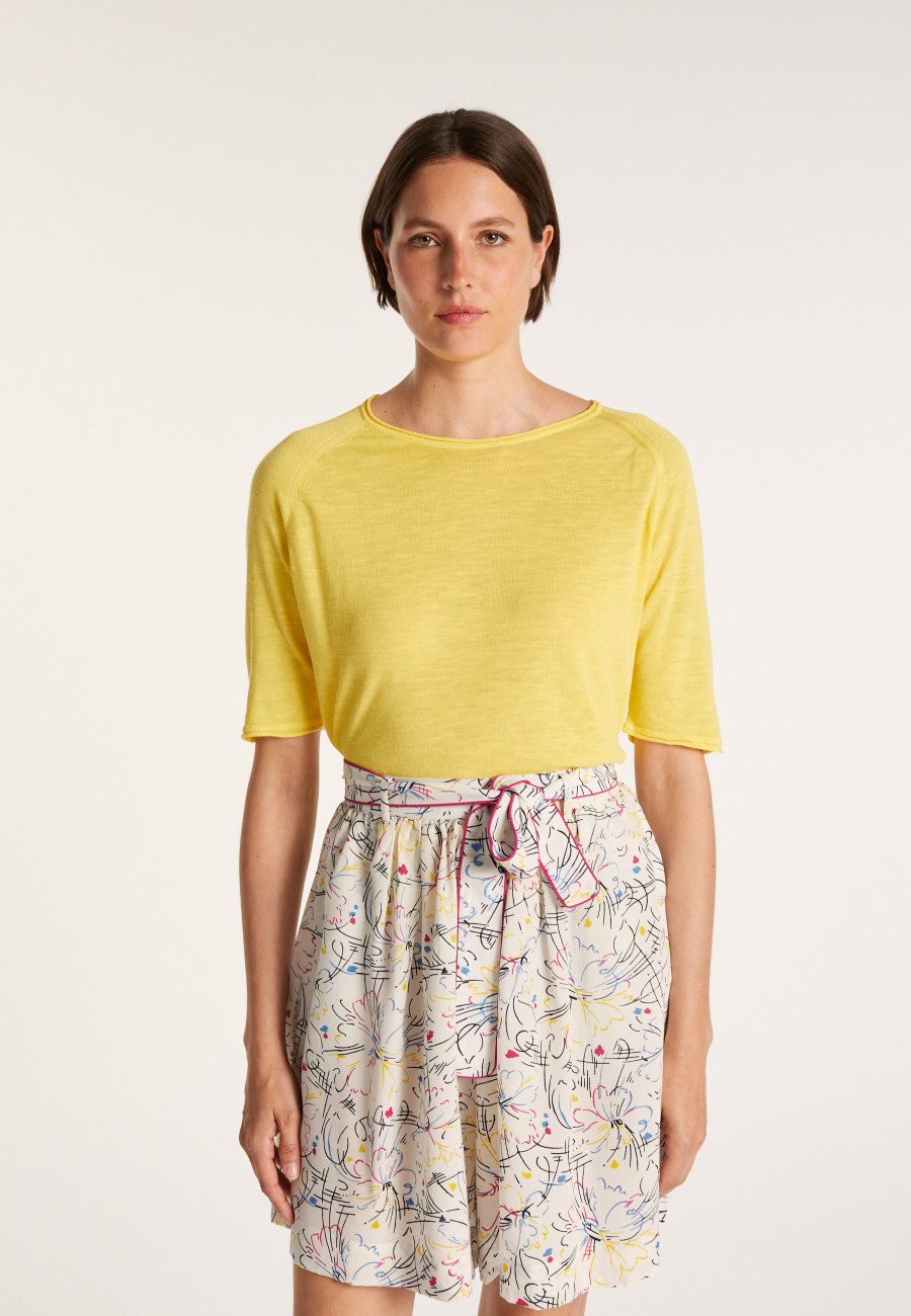 T-shirt with 1 pocket and back pleat - MAIKA