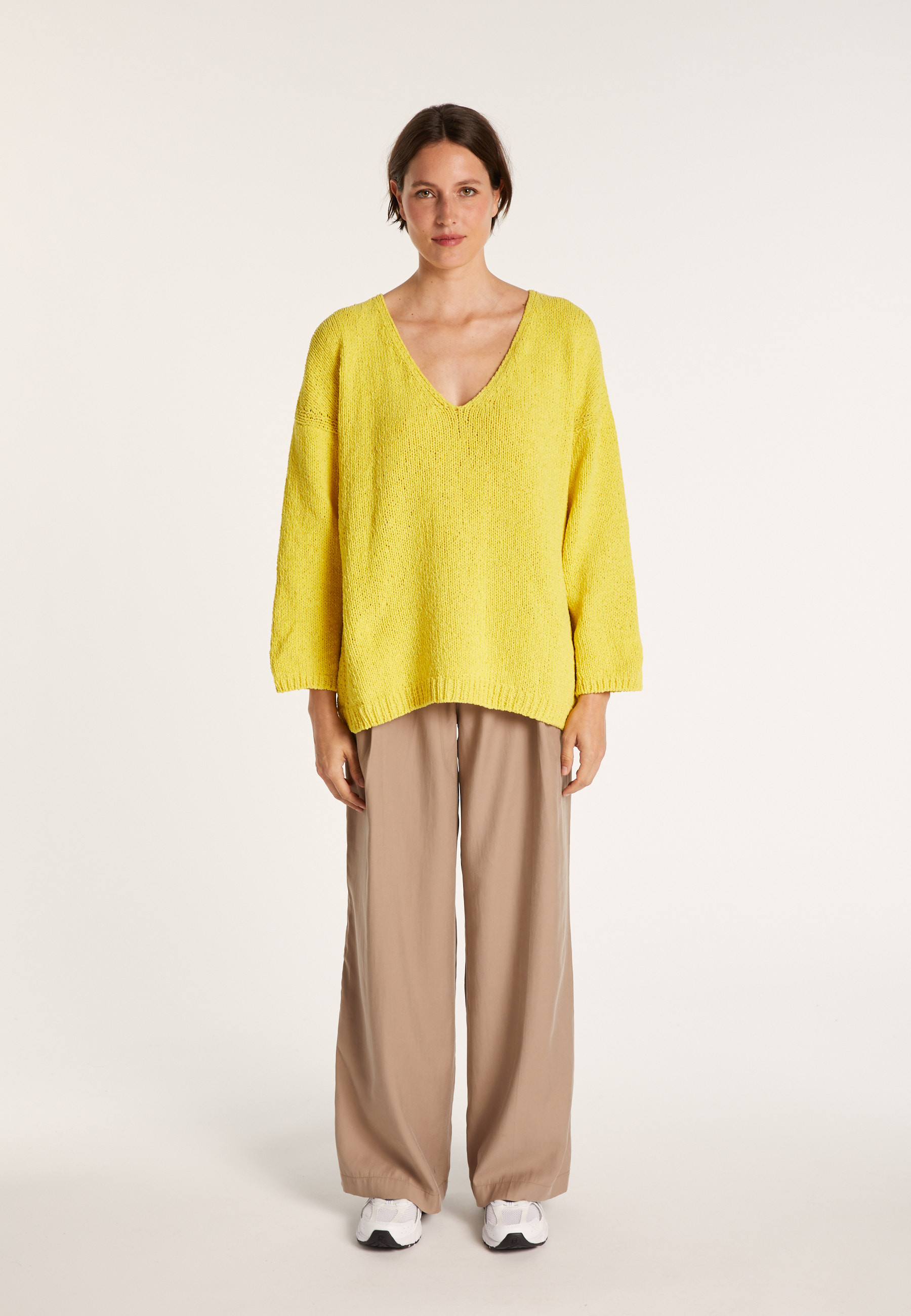 Pull en coton col V - Mariette 6440