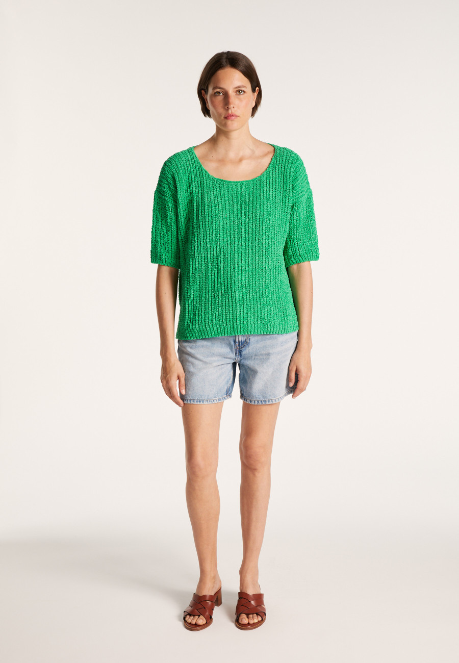 Cotton velvet jumper - MARCELIN