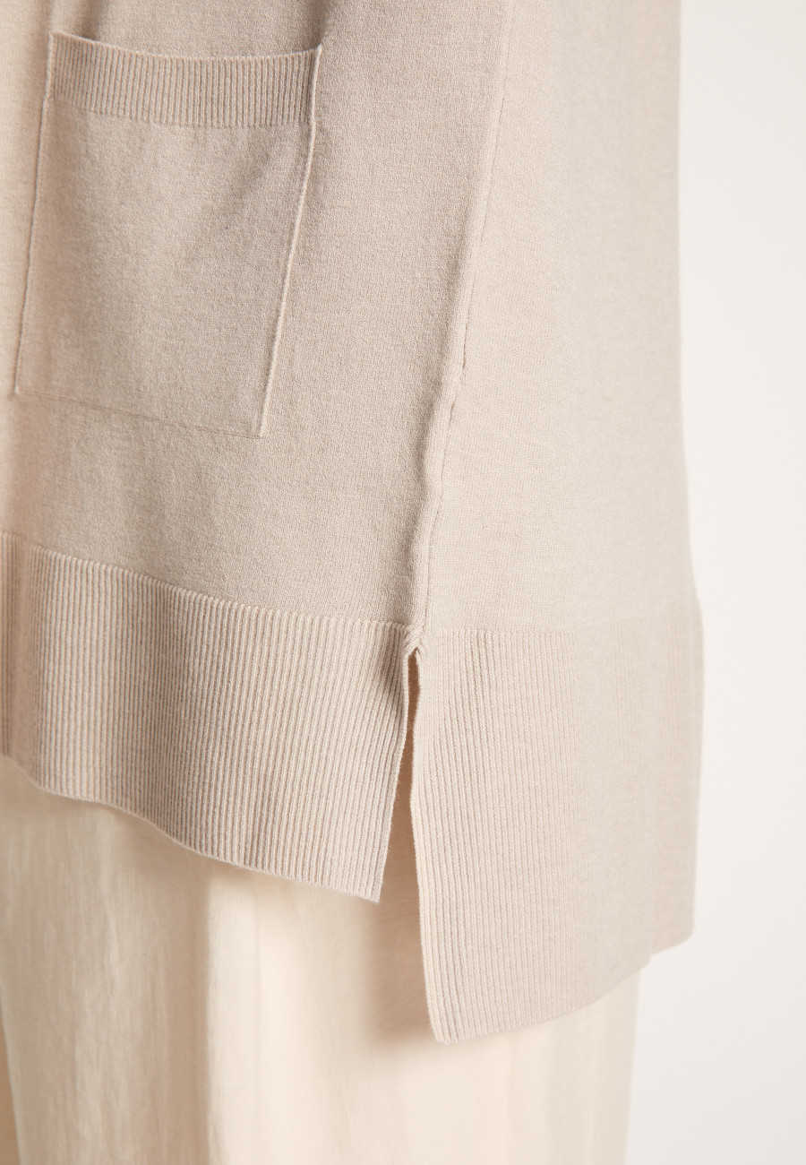 Wool and viscose cardigan - Agata