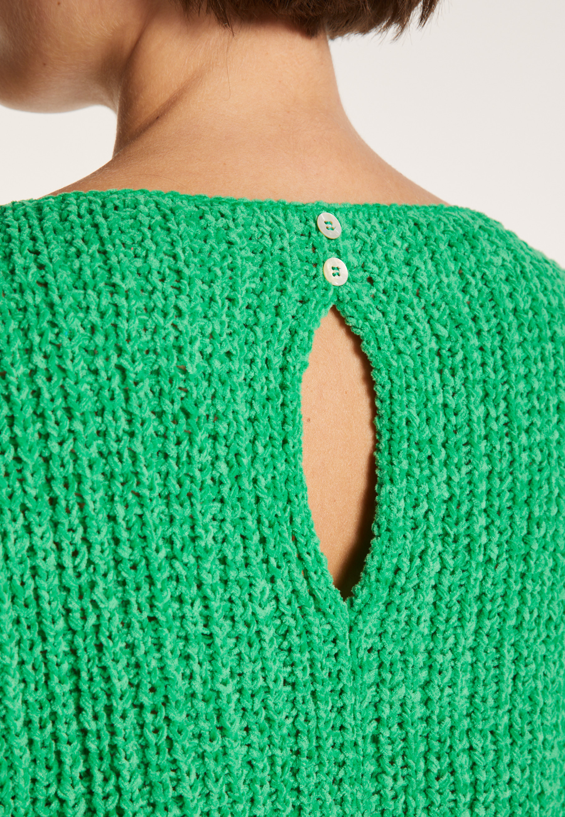 Petit pull en coton manches courtes - Marcelin 6461 acacia - 08 jaune