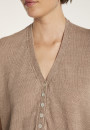 T-shirt en lin col V boutonné - Maati
