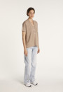 T-shirt en lin col V boutonné - Maati 6485