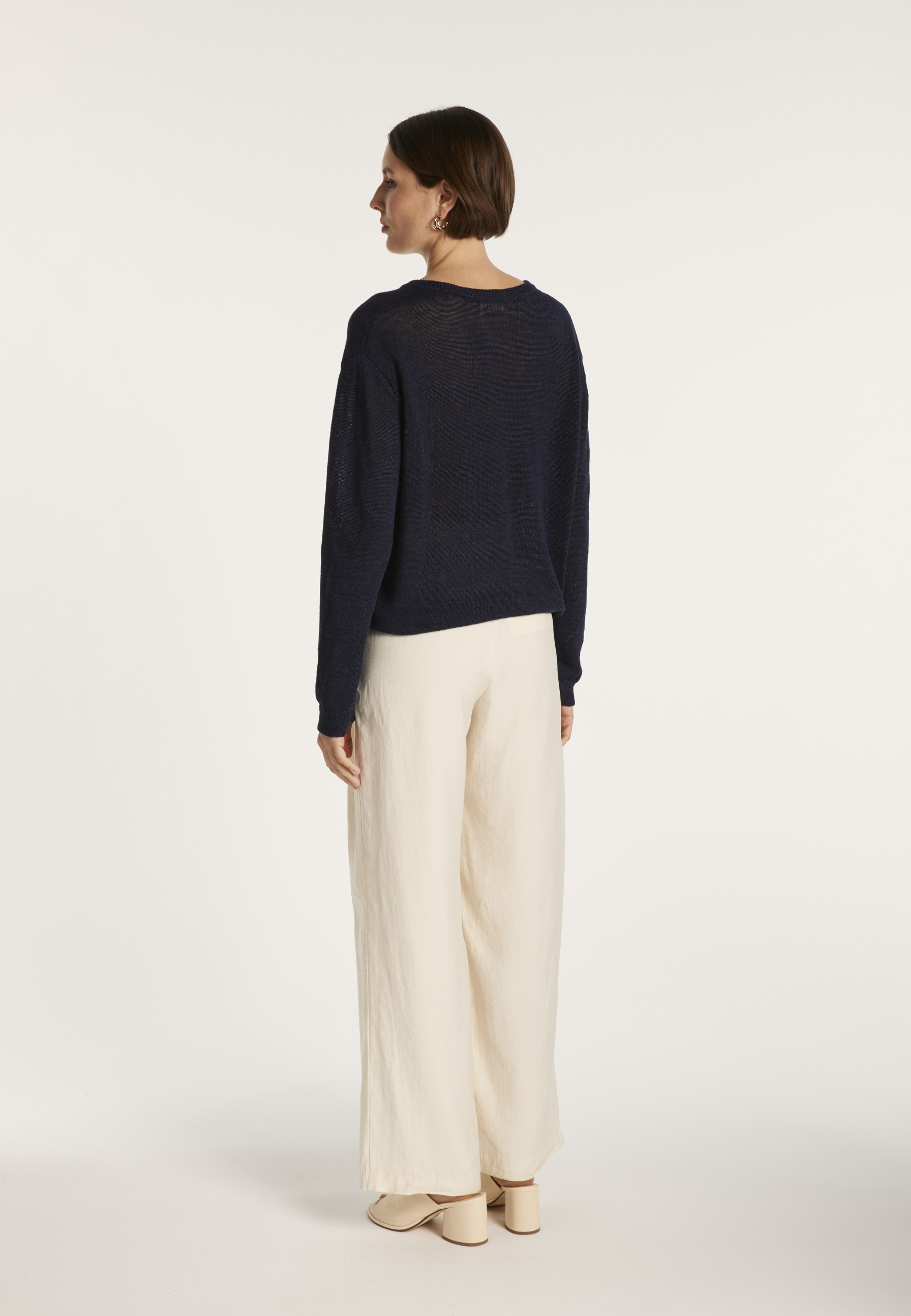 Gilet avec cordon en lin - Mellia 6440