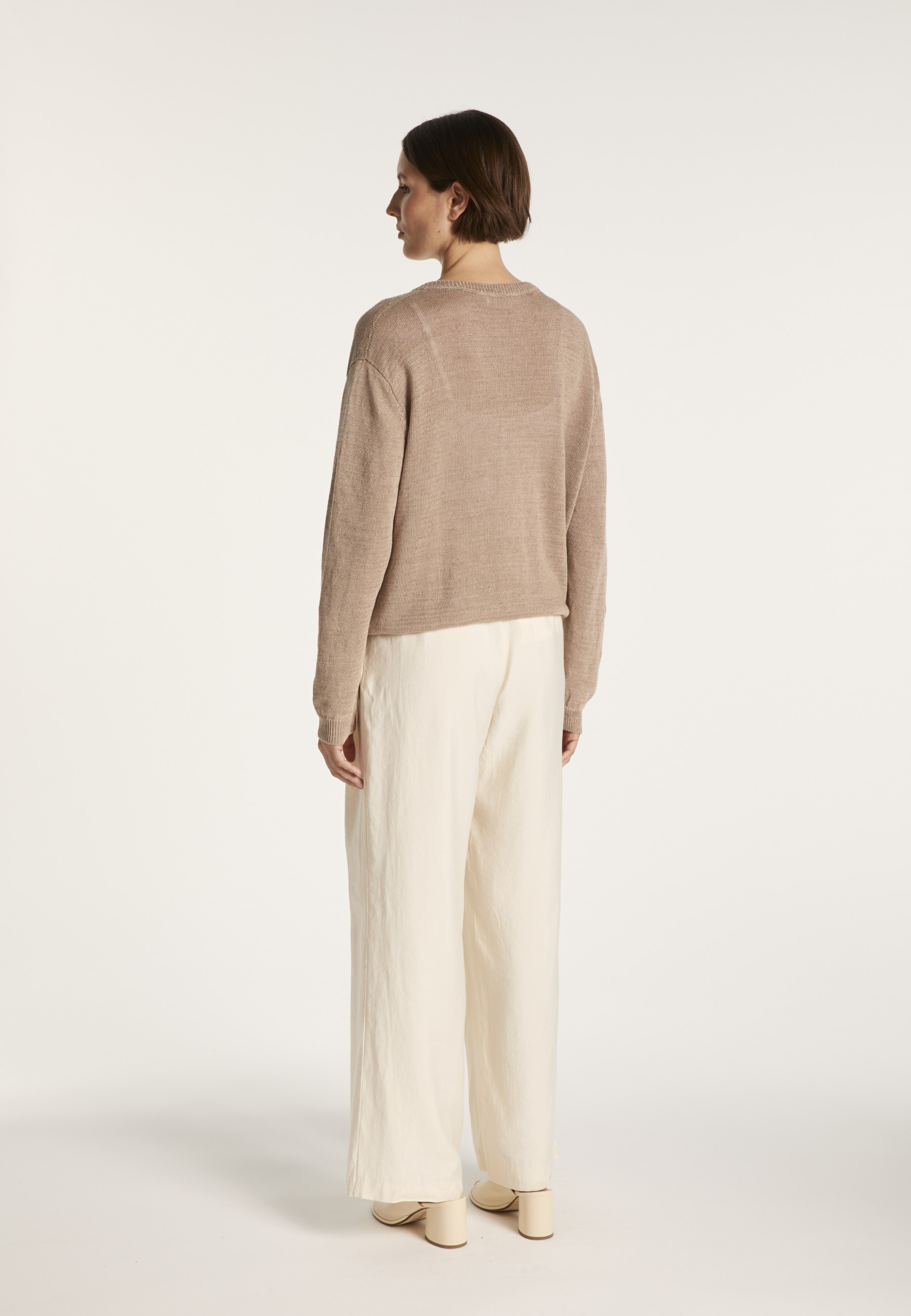 Gilet avec cordon en lin - Mellia