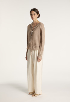 Gilet avec cordon en lin - Mellia