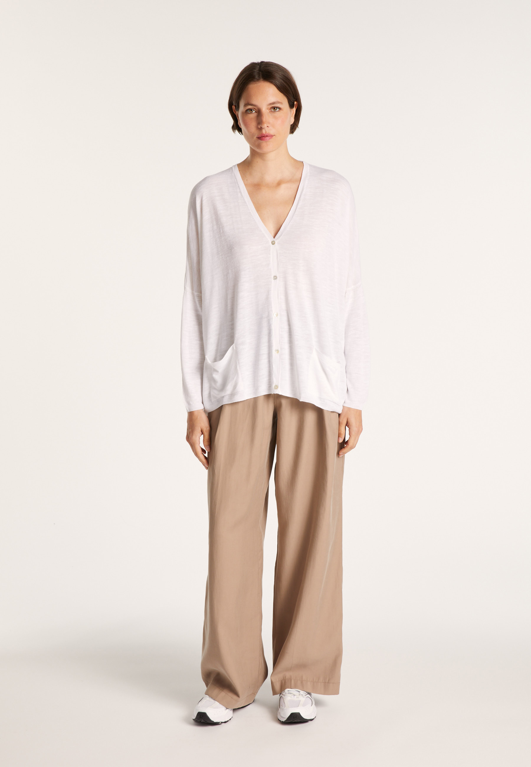 Long gilet en lin - Ballon 6800