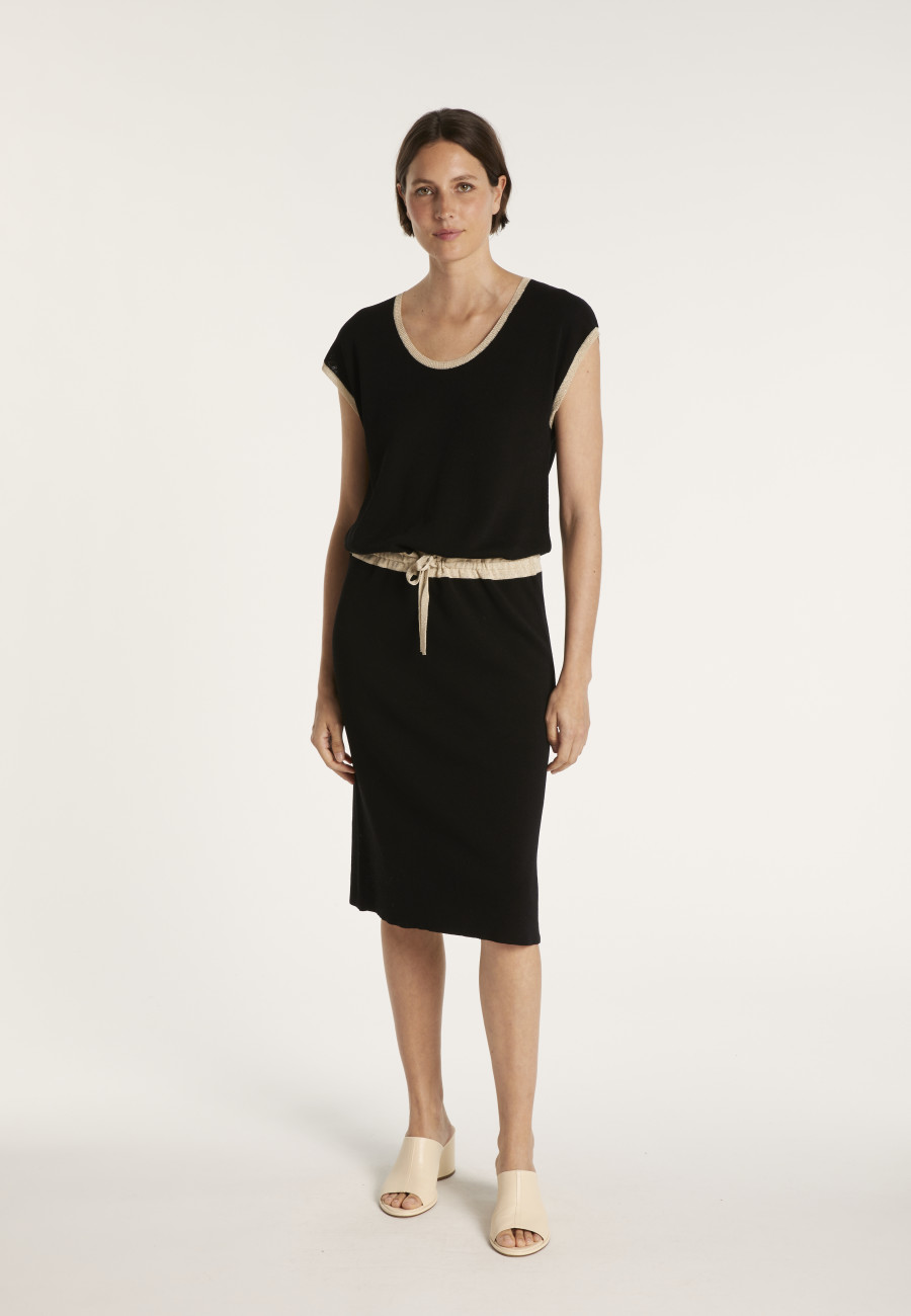 Mid-length belted dress - MEILI