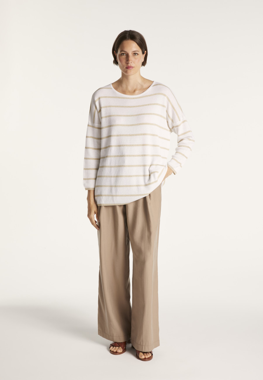 Striped round-neck jumper - MARIAH