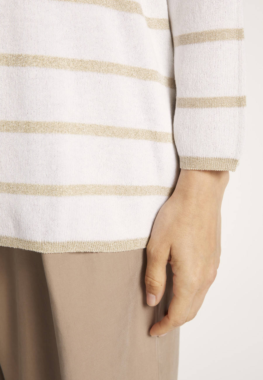 Striped round-neck jumper - MARIAH