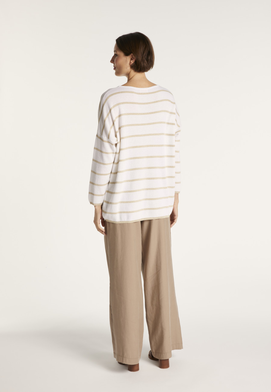Striped round-neck jumper - MARIAH
