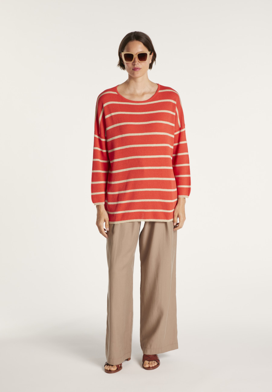 Striped round-neck jumper - MARIAH