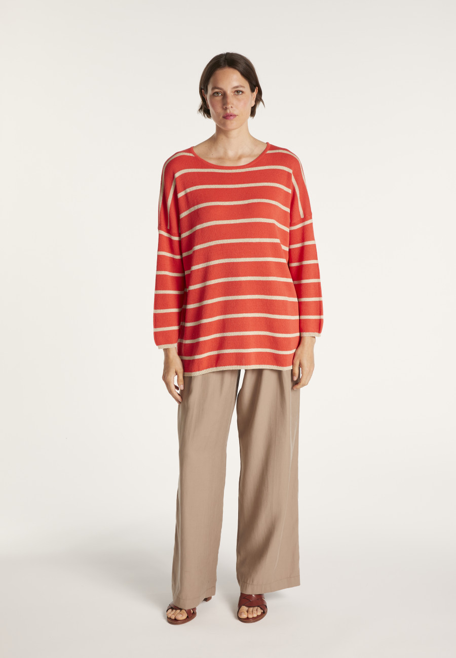 Striped round-neck jumper - MARIAH