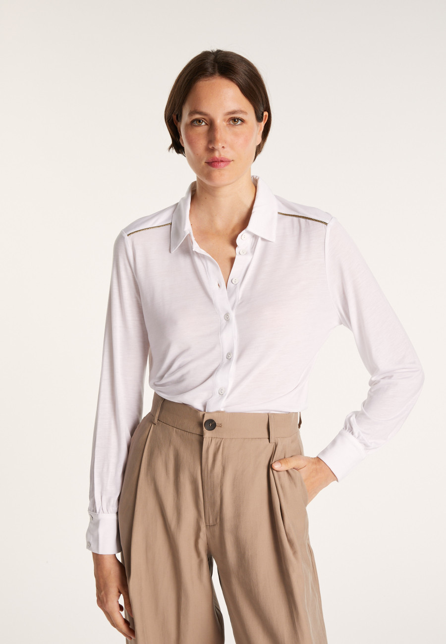 Long-sleeved lyocell shirt - Now