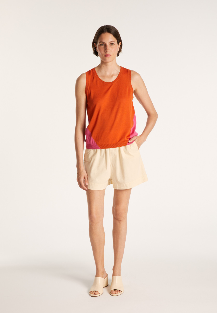 Two-tone wool vest - JONC