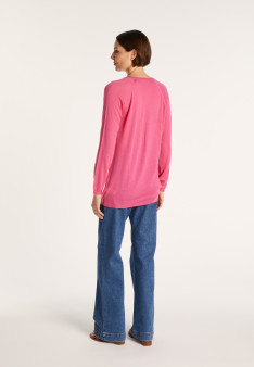 Gilet bicolore col V - Jasmin